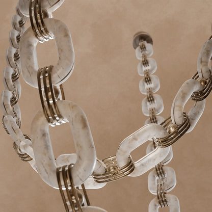 Chain Link Chandelier 19.7"-65"