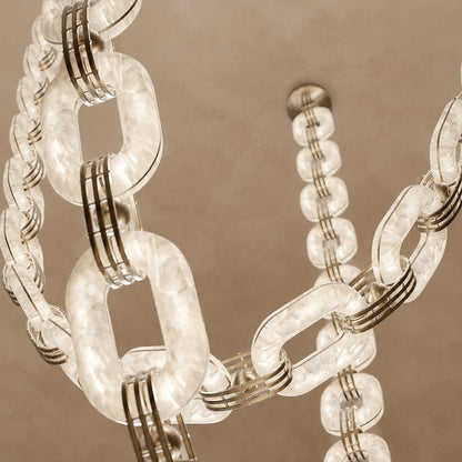 Chain Link Chandelier 19.7"-65"