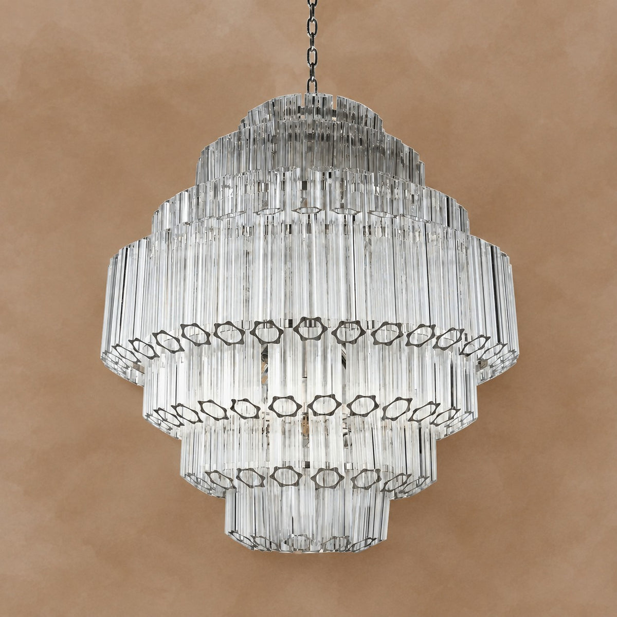 Clear Grande Palermo Chandelier 31.5"