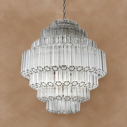 Clear Grande Palermo Chandelier 31.5"