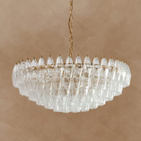 Clear Sorrento Chandelier 47.2"