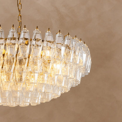 Clear Sorrento Chandelier 47.2"
