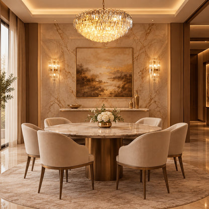 Clear Sorrento Chandelier 47.2"