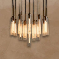 Clovelle Fluted Glass Round Chandelier