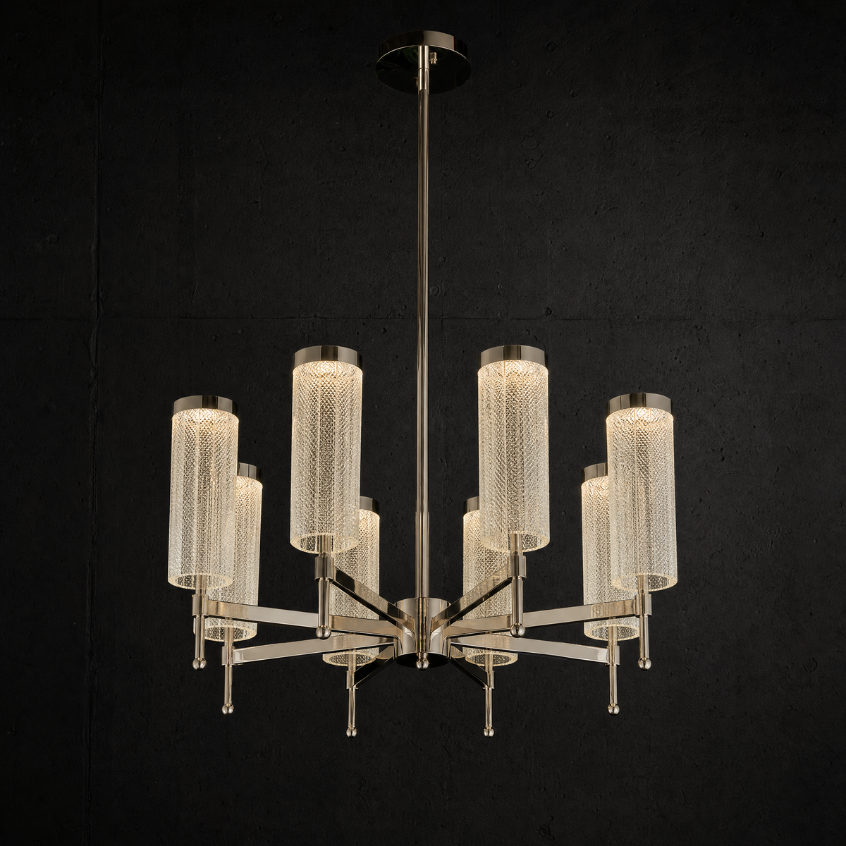 Crystalia Modern Sculptural Ring Chandelier - main