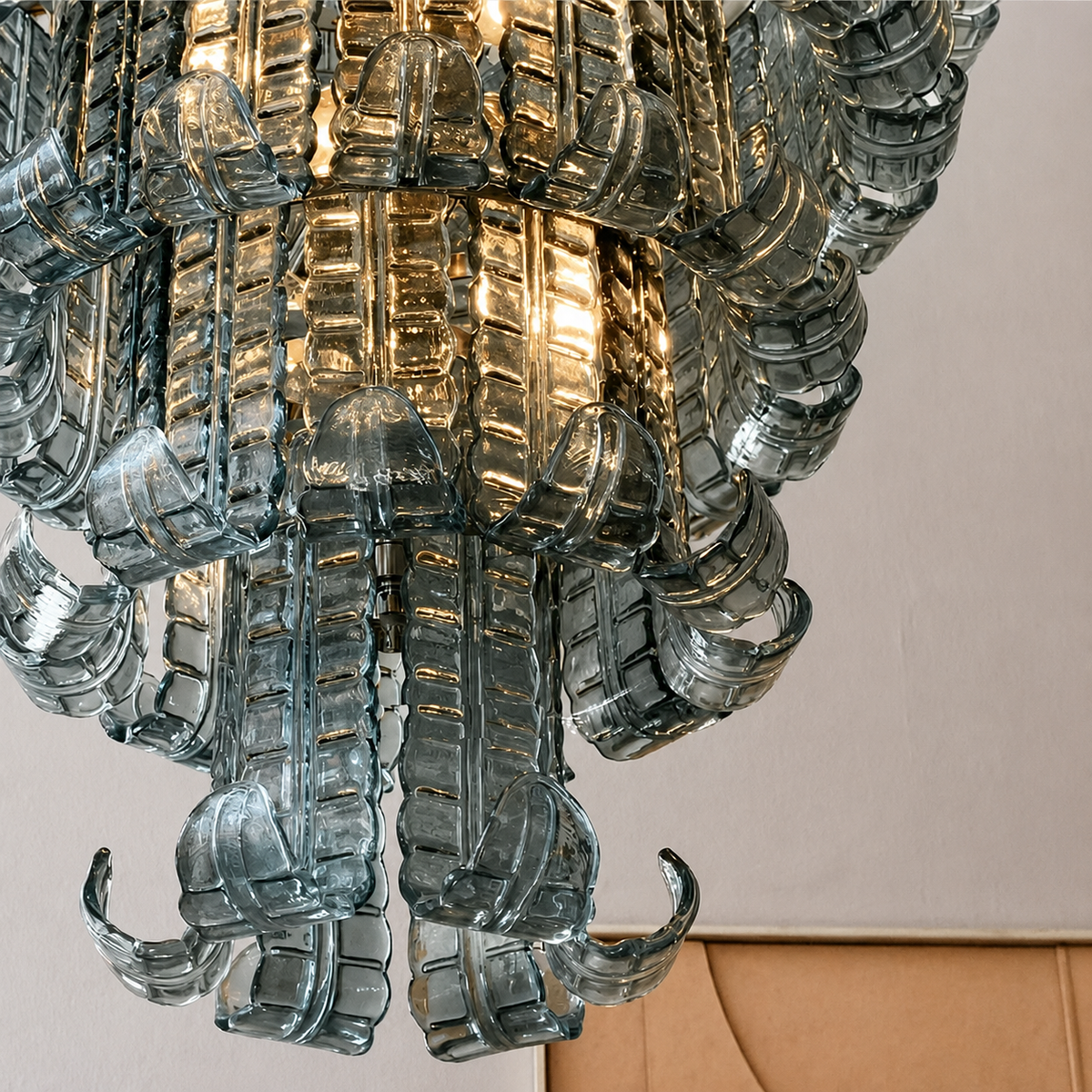 Celestine Tiered Murano-Style Glass Chandelier