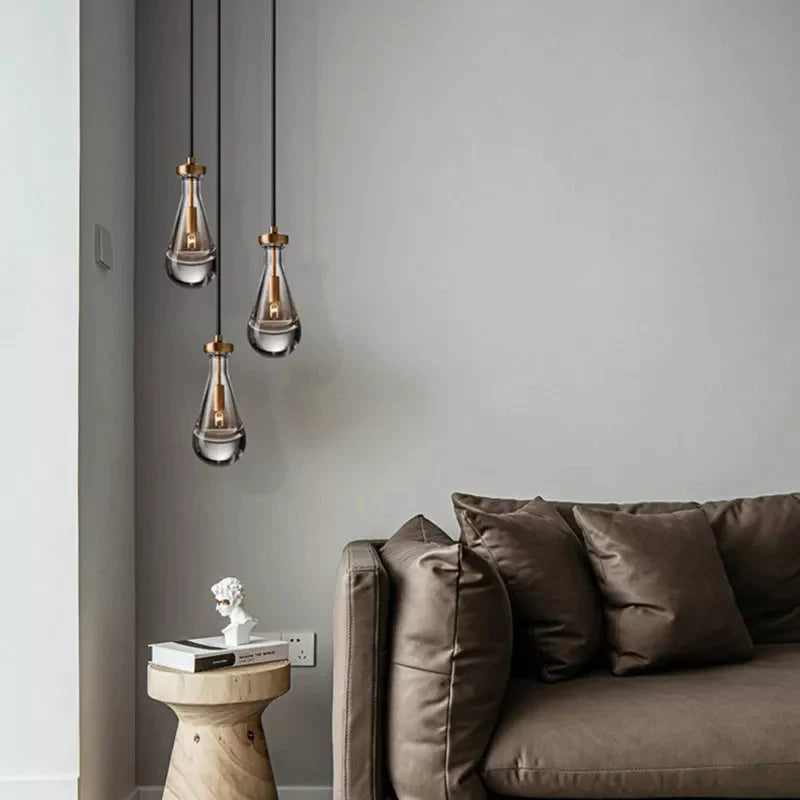 HA Raindrop 3 Lights Pendant Lamp, Mini Kitchen Island Lamp