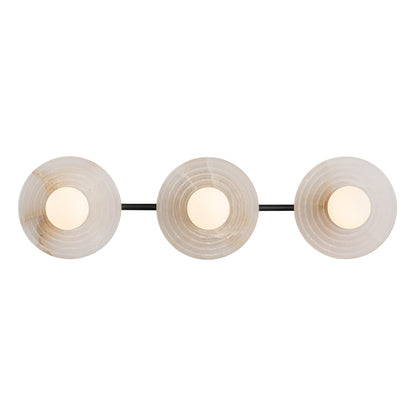 Dahlia Triple Alabaster Wall Sconce