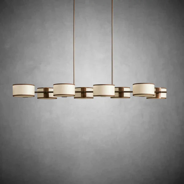 Daphne Fabric Linear Chandelier 62''72''
