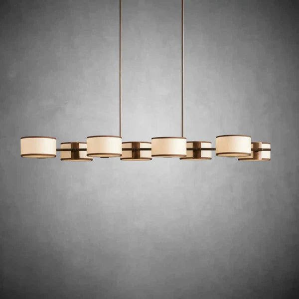 Daphne Fabric Linear Chandelier 62''72''