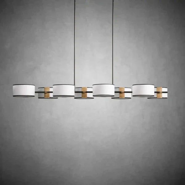 Daphne Fabric Linear Chandelier 62''72''