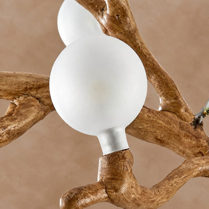 Demolion Glass Globe Branch Chandelier