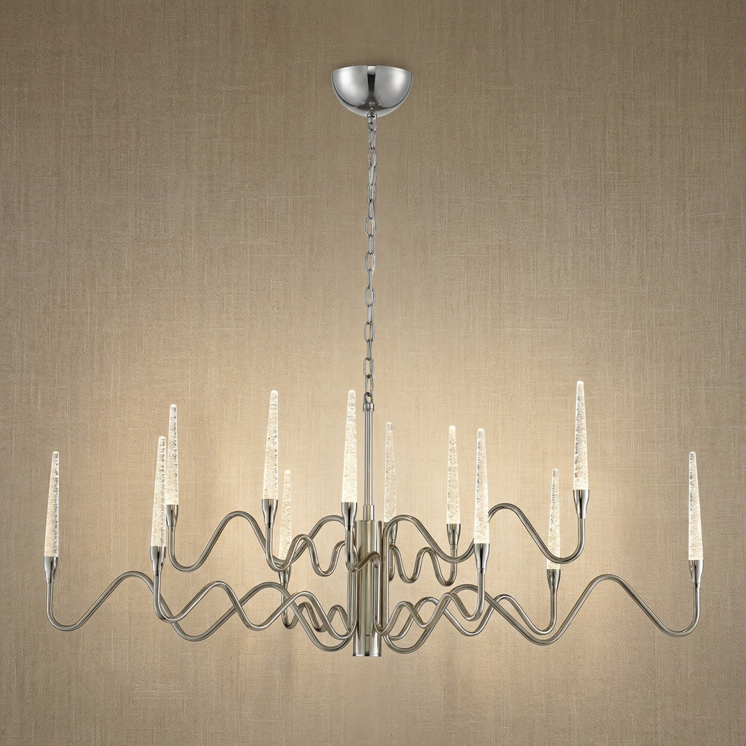 Modern Chandelier in silver