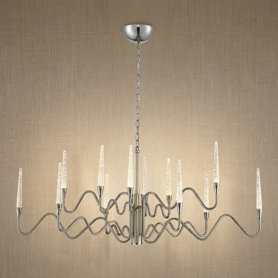 Modern Chandelier in silver