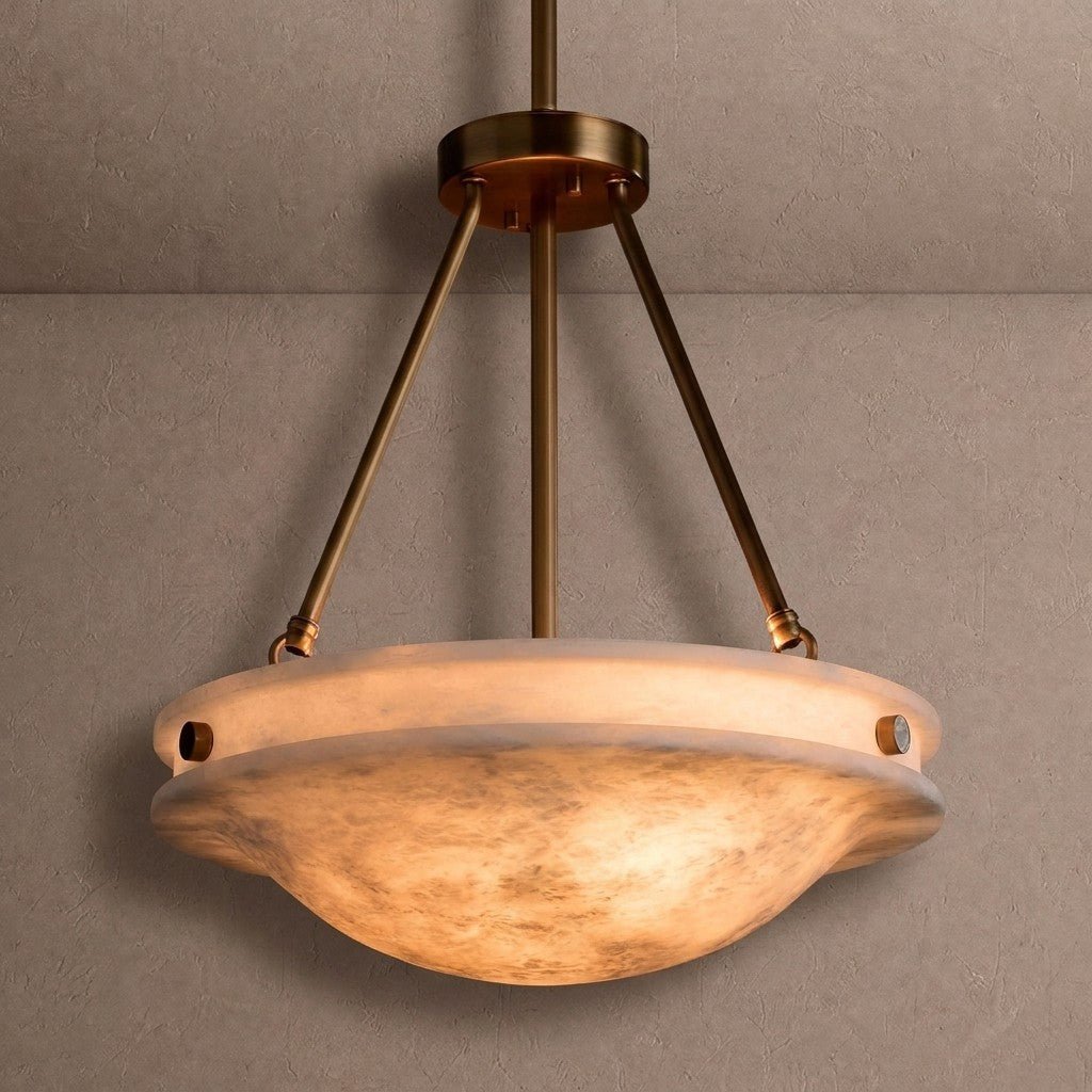 Edith Alabaster Stone Pendant Light