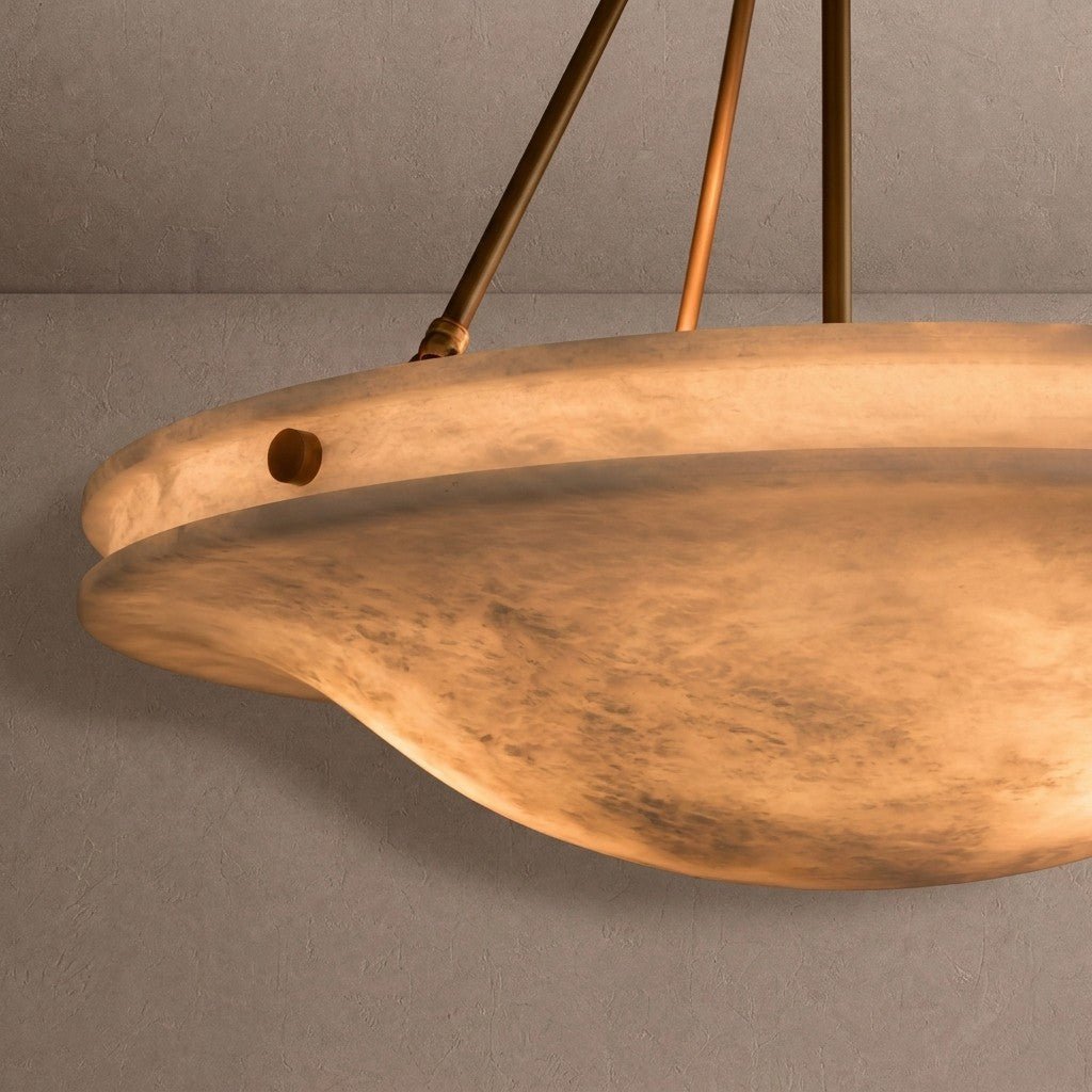 Edith Alabaster Stone Pendant Light