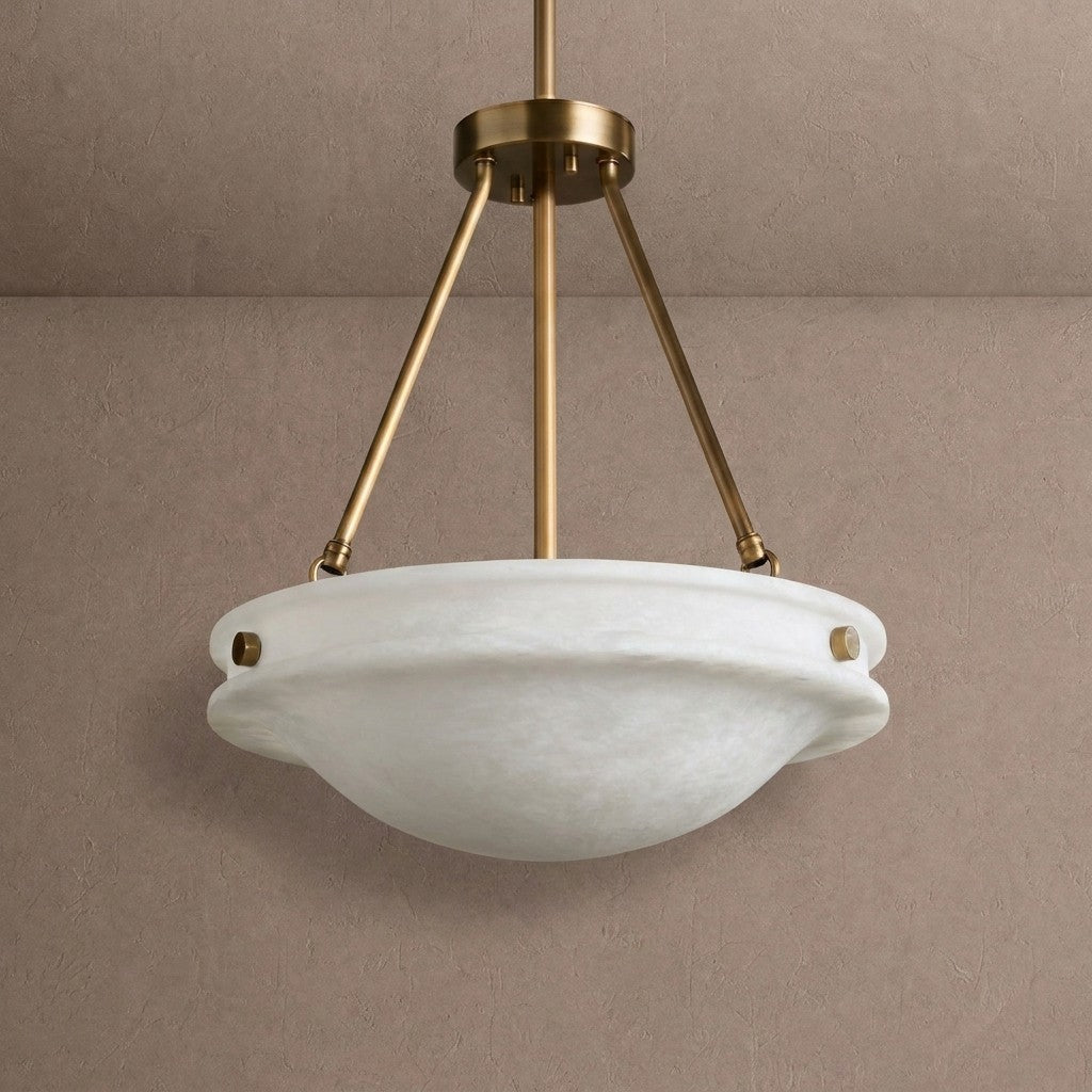 Edith Alabaster Stone Pendant Light