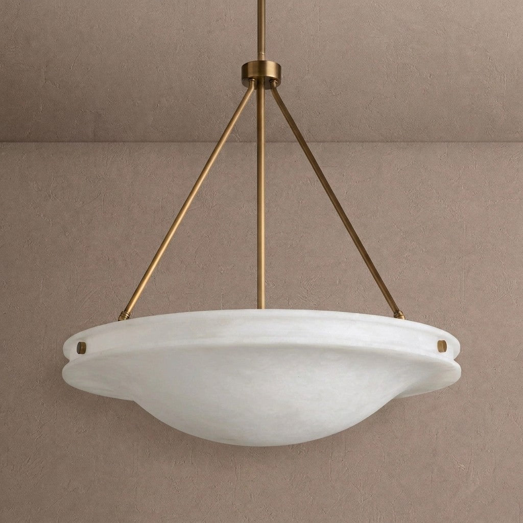 Edith Alabaster Stone Pendant Light