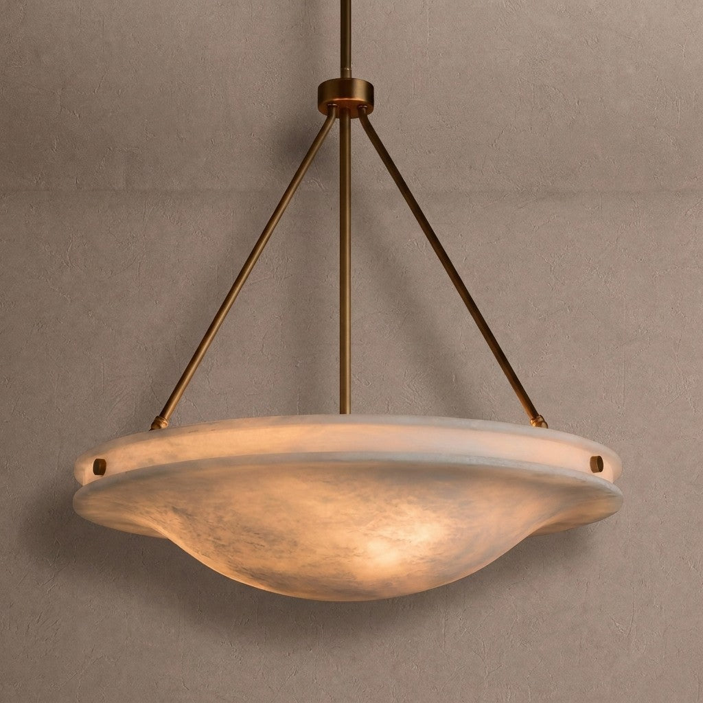 Edith Alabaster Stone Pendant Light