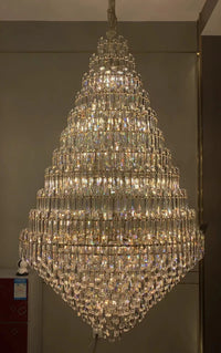 Extra Large Oversized Multi-tiered Crystal Chandelier