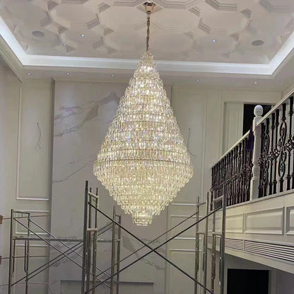 Extra Large Oversized Multi-tiered Crystal Chandelier