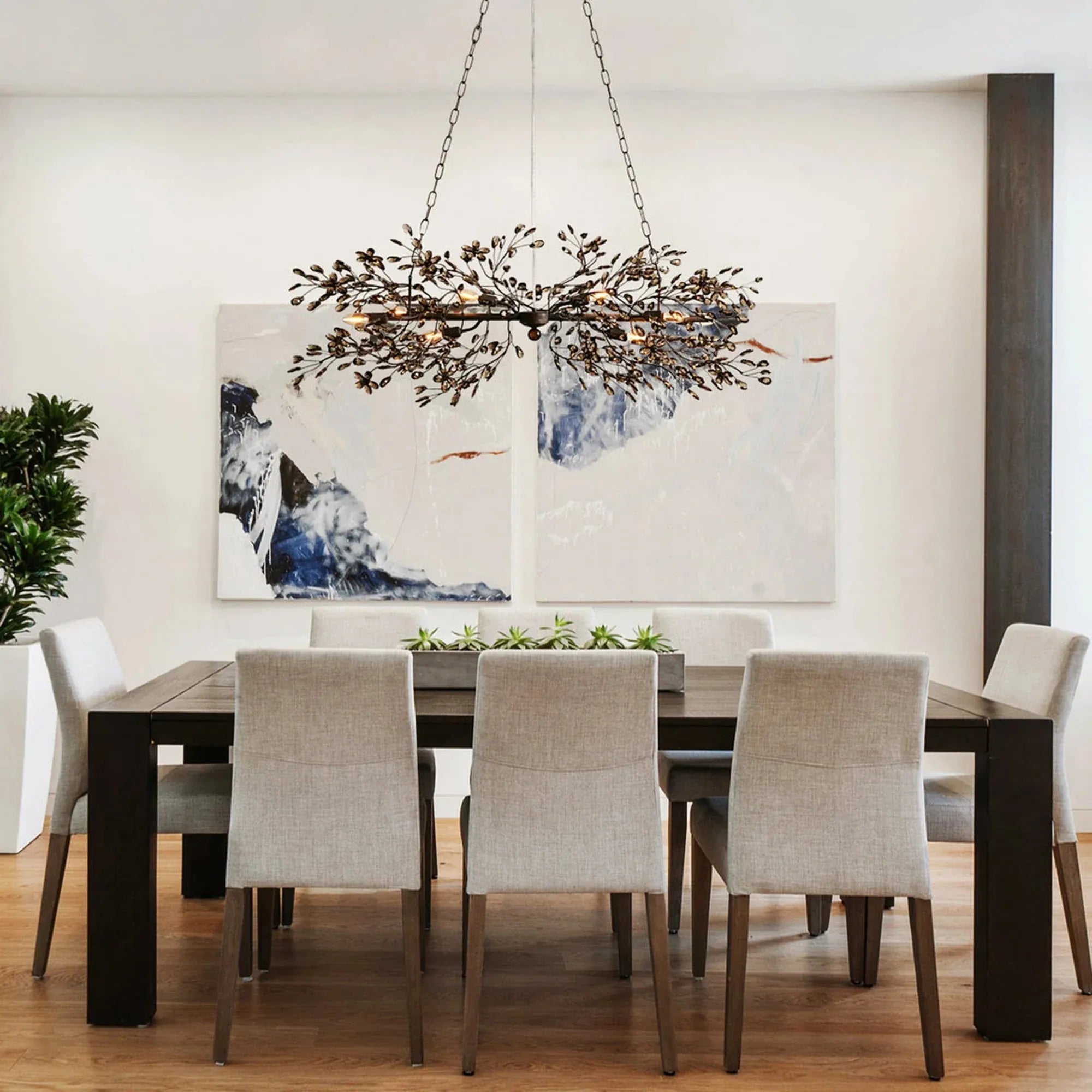 Fiore Colored Linear Chandelier