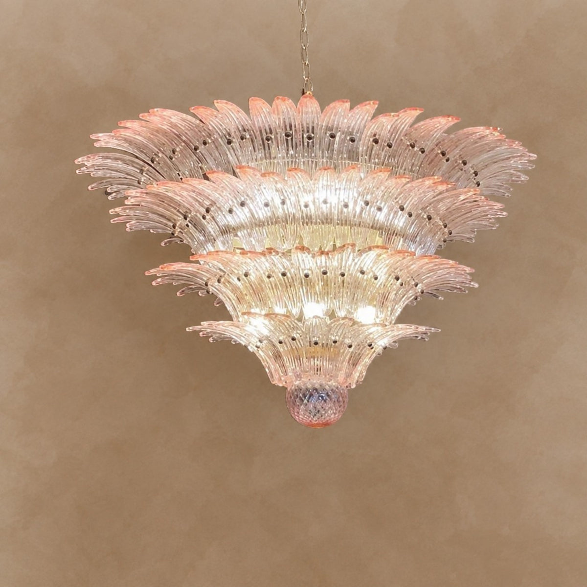 Floralys Sculptural Floral Glass Chandelier 23.6" 31.5" 39.4"