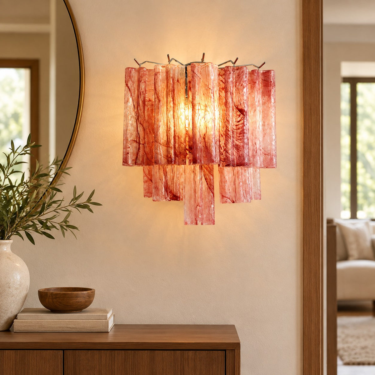 Floravia Murano-Style Glass Wall Sconce