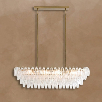 Florence Crystal Linear Chandelier 50"
