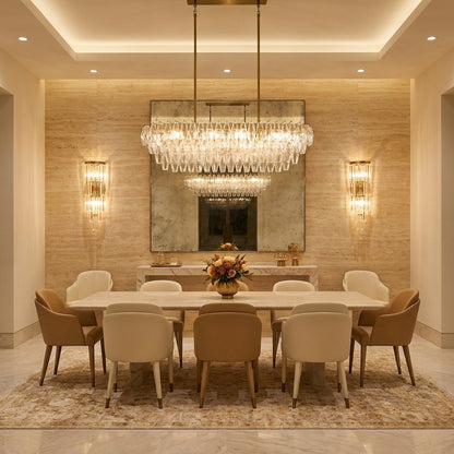 Florence Crystal Linear Chandelier 50"