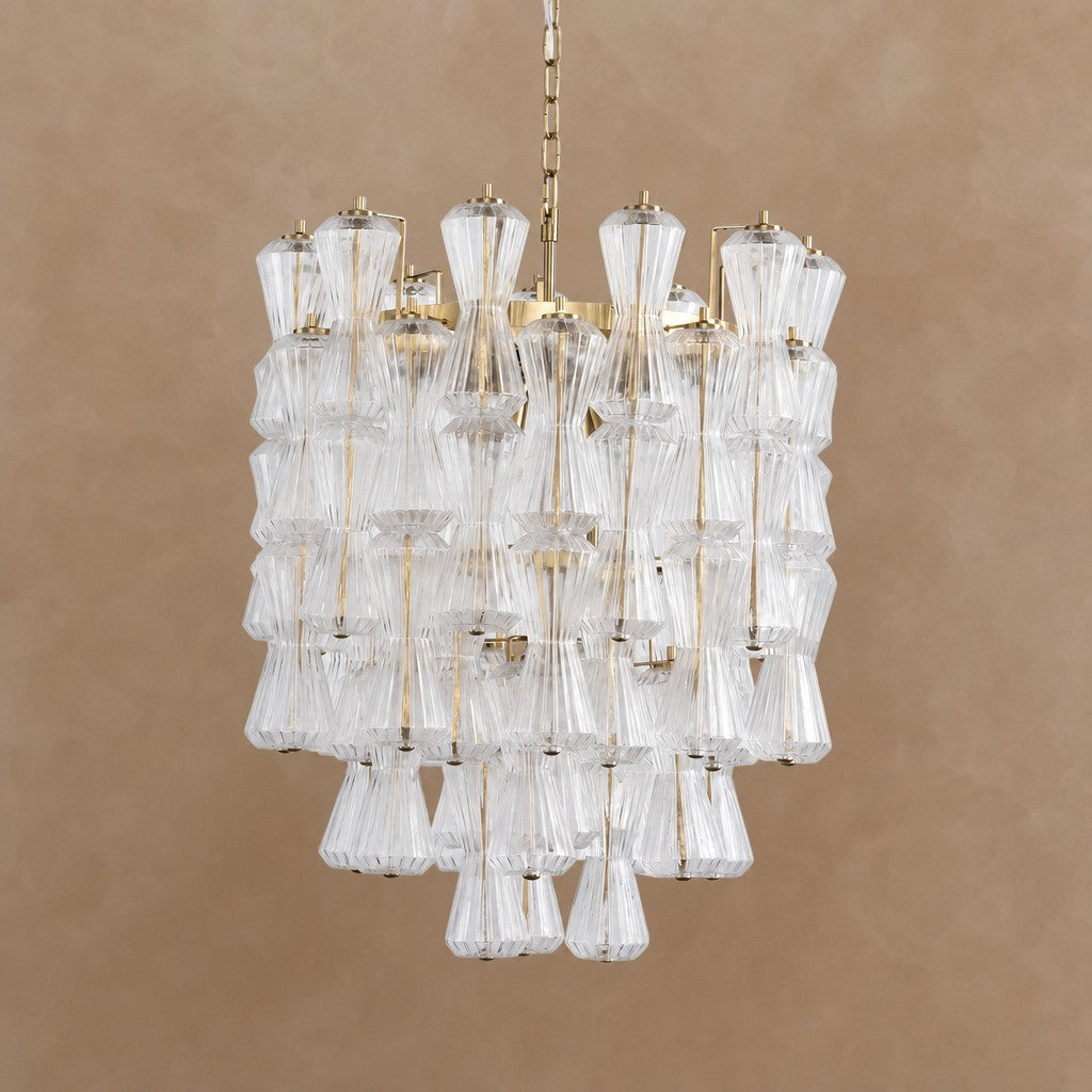 Florenzia Glass Chandelier 25.6"
