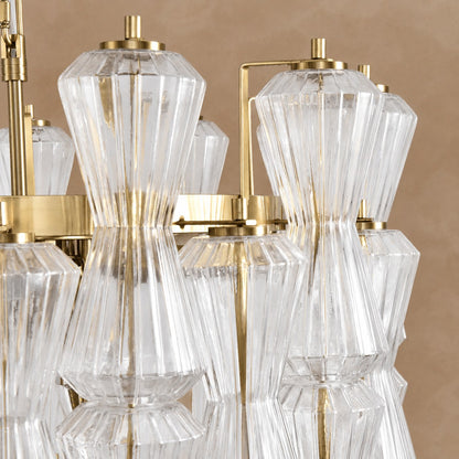 Florenzia Glass Chandelier 25.6"
