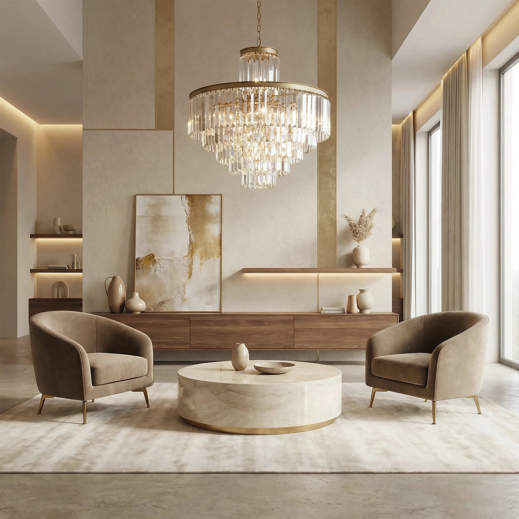 Leyland Tiered Round Chandelier Lighting