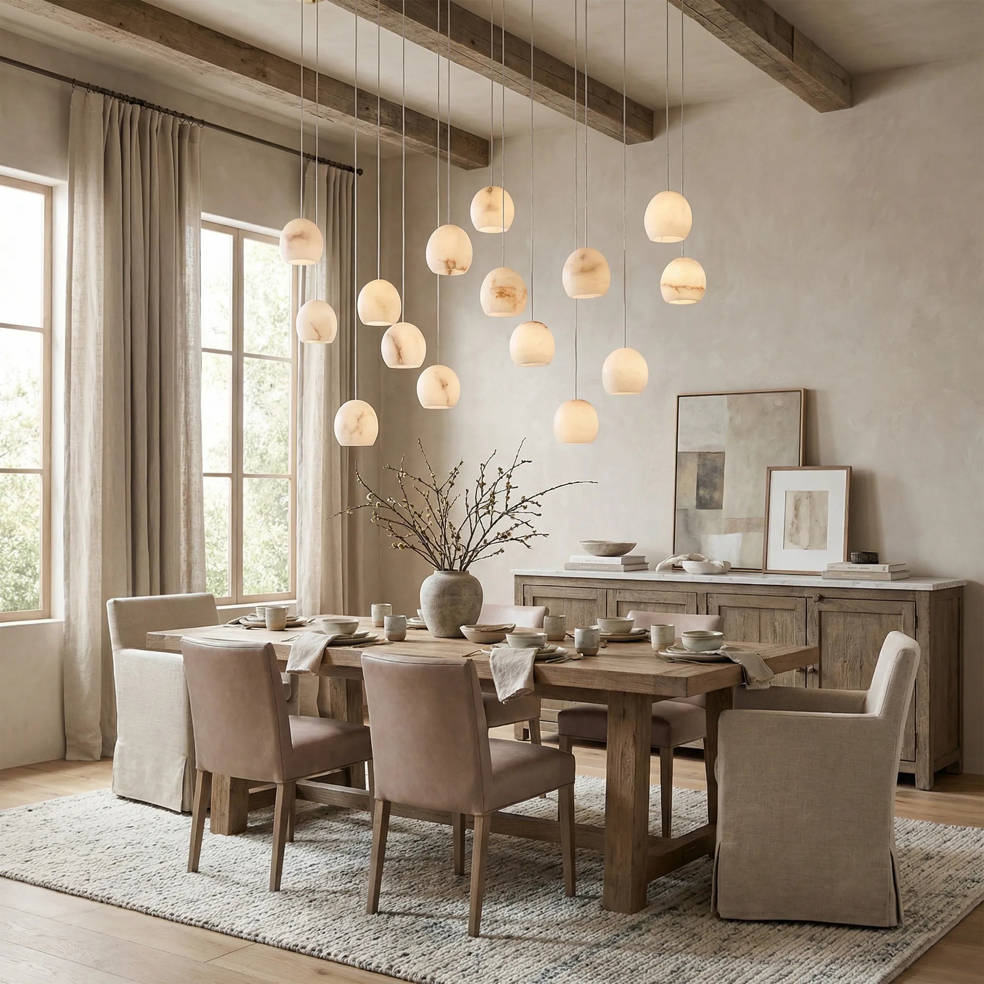 Maeva Rectangular Chandelier 15 LIGHT/ 30 LIGHT