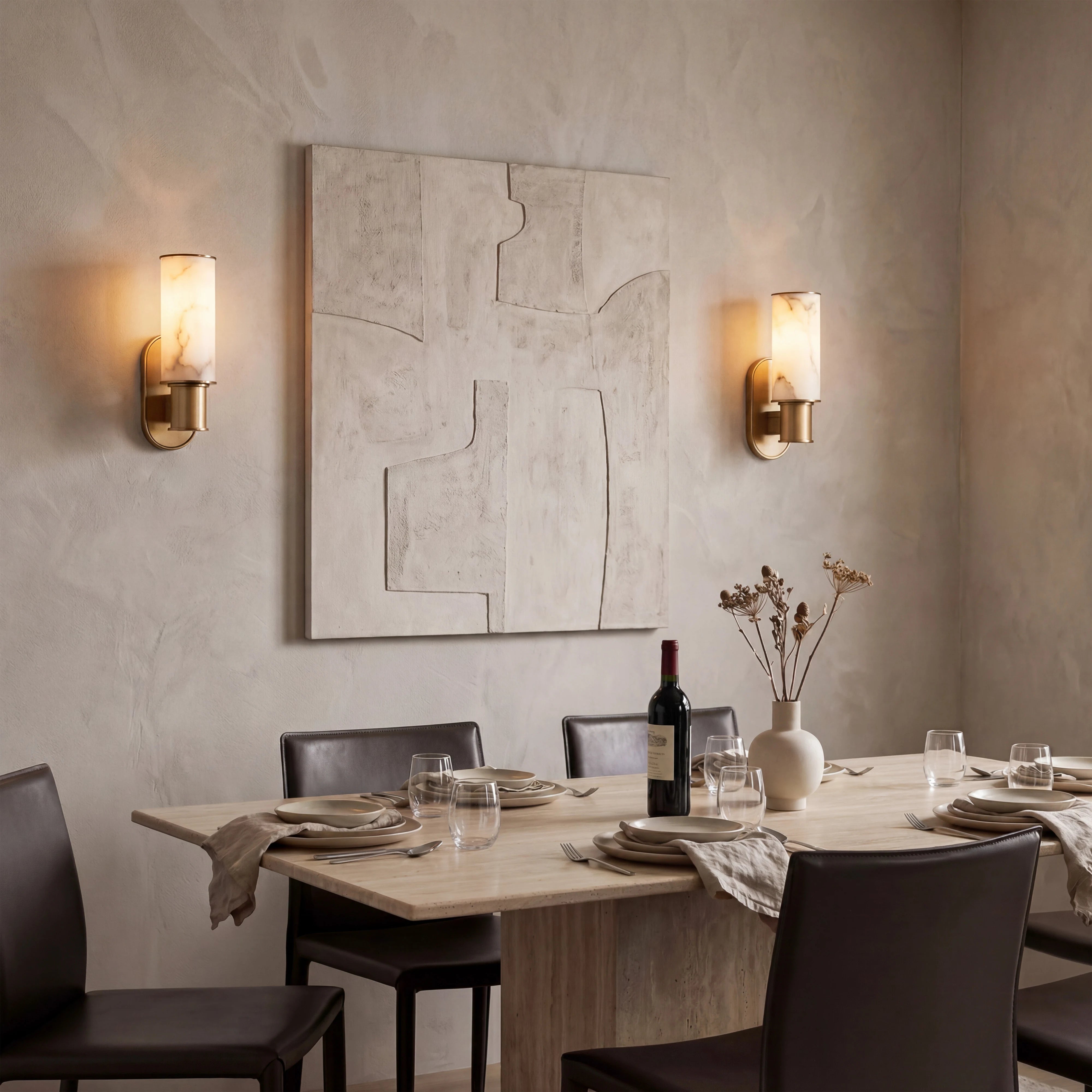 Harlin Alabaster Wall Sconce