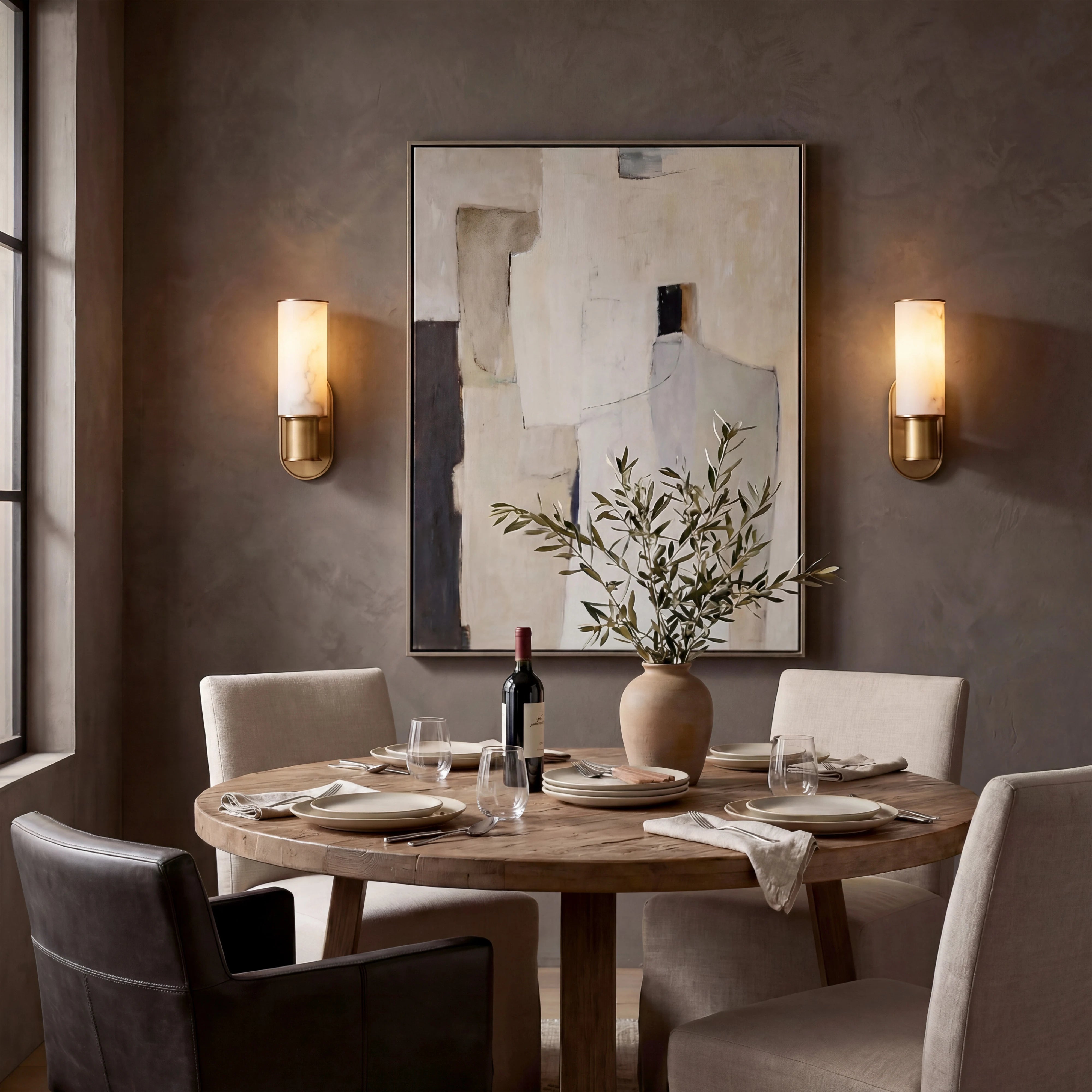 Harlin Alabaster Wall Sconce