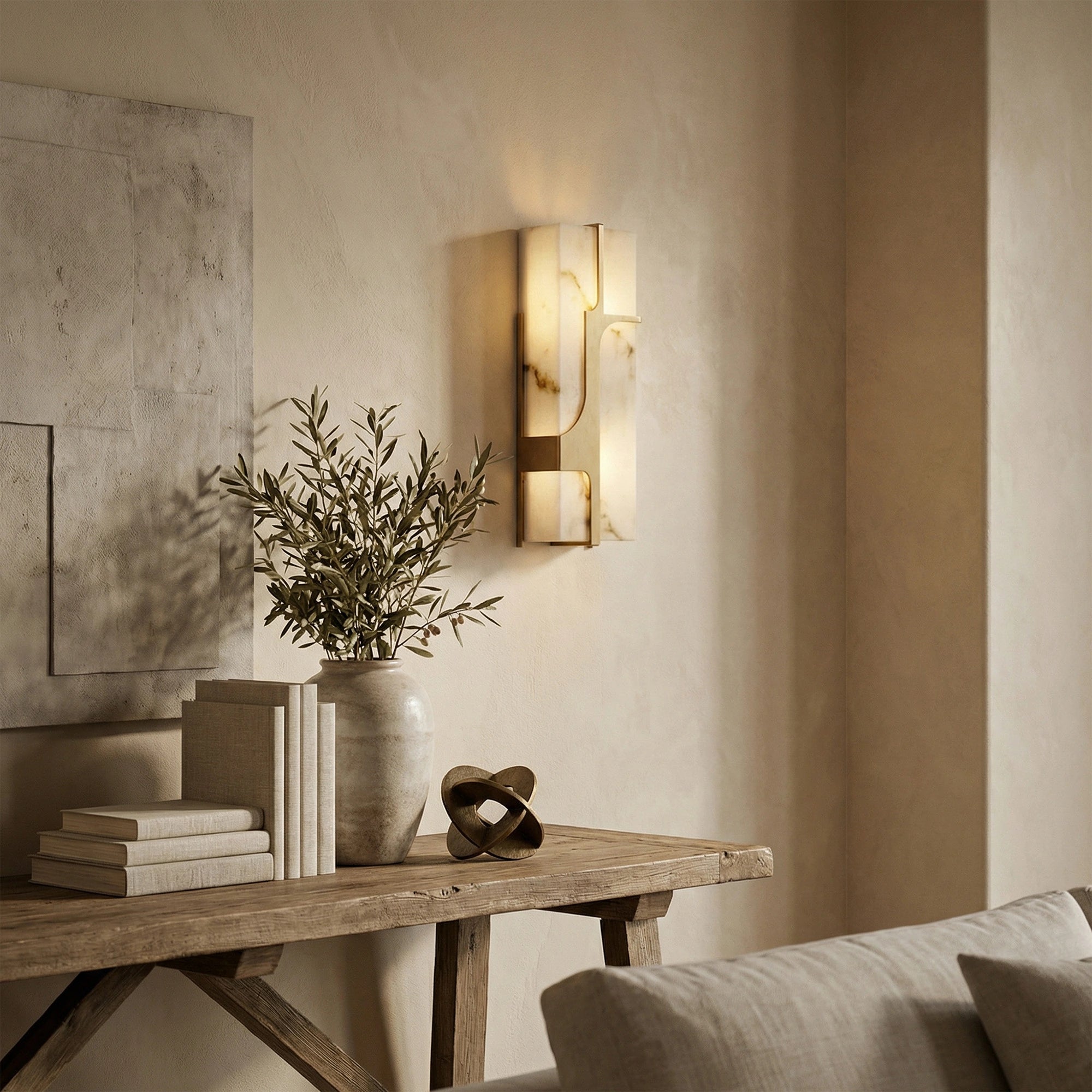 Arie Alabaster Wall Sconce