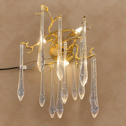 French Style Crystal Branch Drops Chandelier
