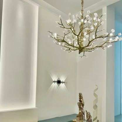 Gemstone Branch Chandelier with Artistic Design for Bedroom or Living Room - 12 Lights/D39.4"*H21.65"Warm LightBlushlighting