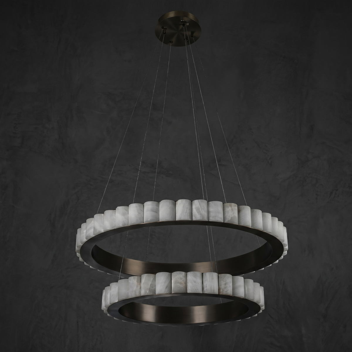 Ring Chandelier in a dining room