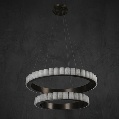 Ring Chandelier in a dining room