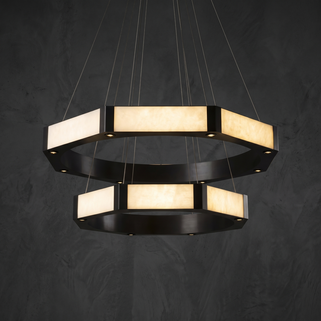 Modern Black Chandelier in black