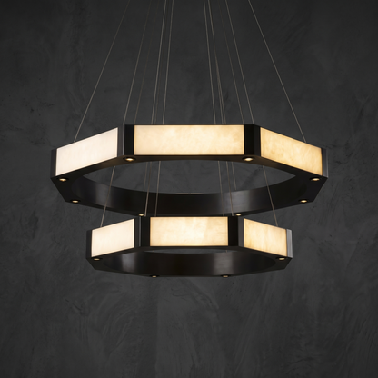 Modern Black Chandelier in black