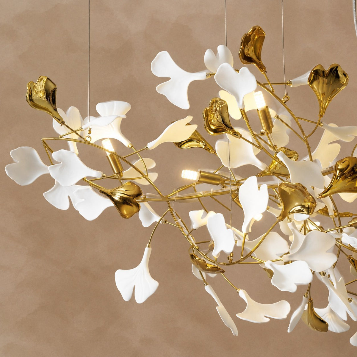 Gingko Combination Chandelier 137.8"