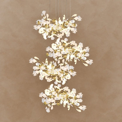 Gingko Leaves Chandelier 196.8"