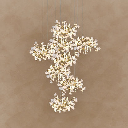 Gingko Leaves Chandelier 196.8"