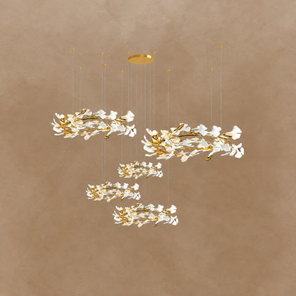 Gingko Leaves Chandelier 196.8"