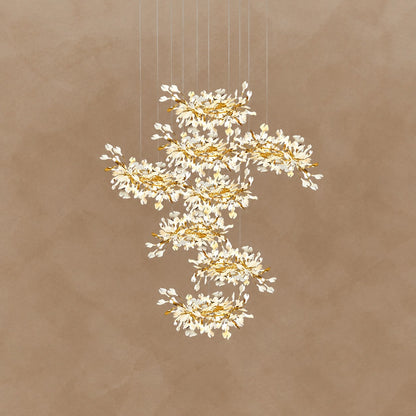 Gingko Leaves Chandelier 196.8"