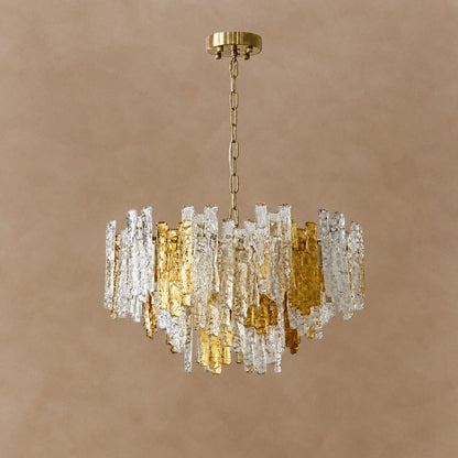 Glacier Ember Artisan Murano Chandelier
