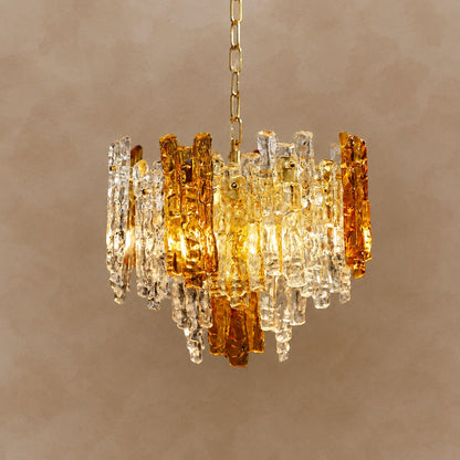 Glacier Ember Artisan Murano Chandelier